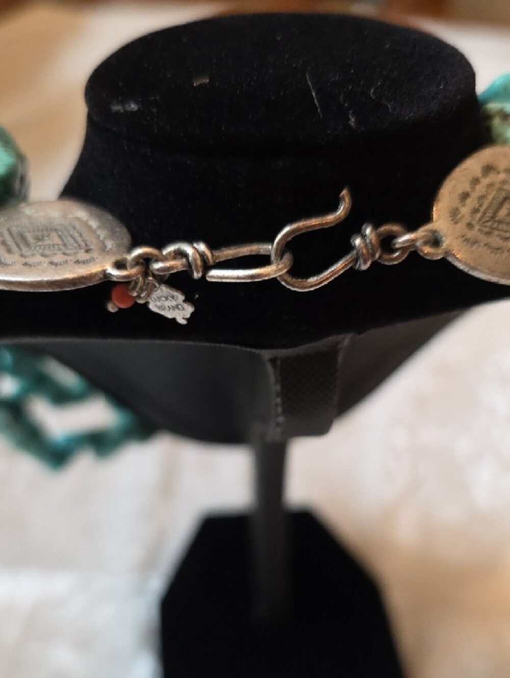 Vintage Lucky Brand Turquoise Necklace & Earrings - Picture 5 of 7